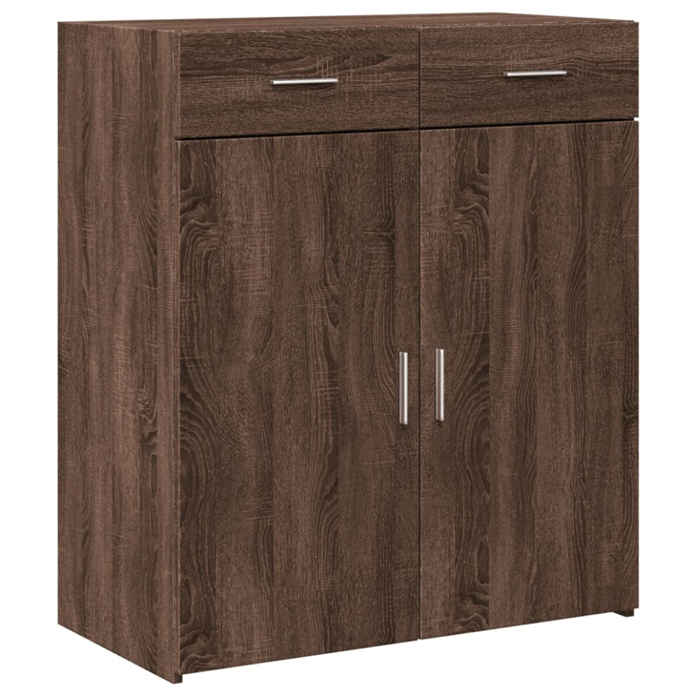 (brown oak) vidaXL Sideboard Storage Cupboard Cabinet Highboard Brown Oak Engineered Wood