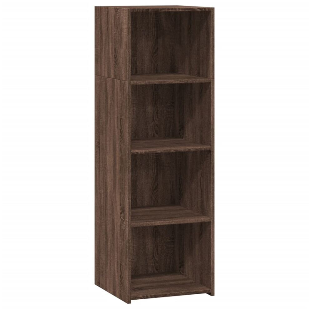 (brown oak) vidaXL Highboard Sideboard Side Cabinet Cupboard Concrete Grey Engineered Wood