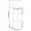 VidaXL (brown oak) vidaXL Highboard Sideboard Side Cabinet Cupboard Concrete Grey Engineered Wood 4
