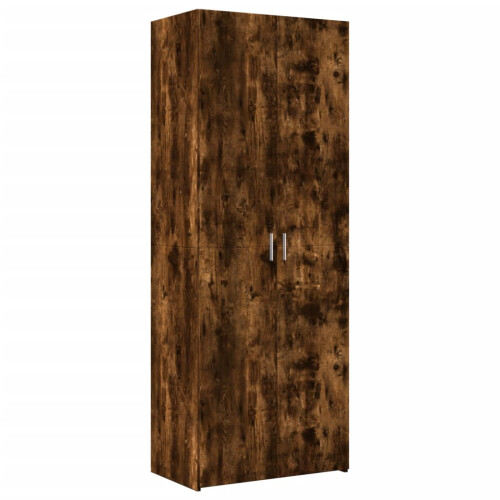 VidaXL (smoked oak) vidaXL Highboard Sideboard Cabinet Storage Cupboard Black Engineered Wood 1