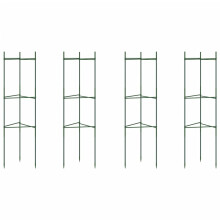 (without bag, 116 cm/ 4 pcs) vidaXL Tomato Cages Garden Climbing Plant Support Tomato Support Steel and PP