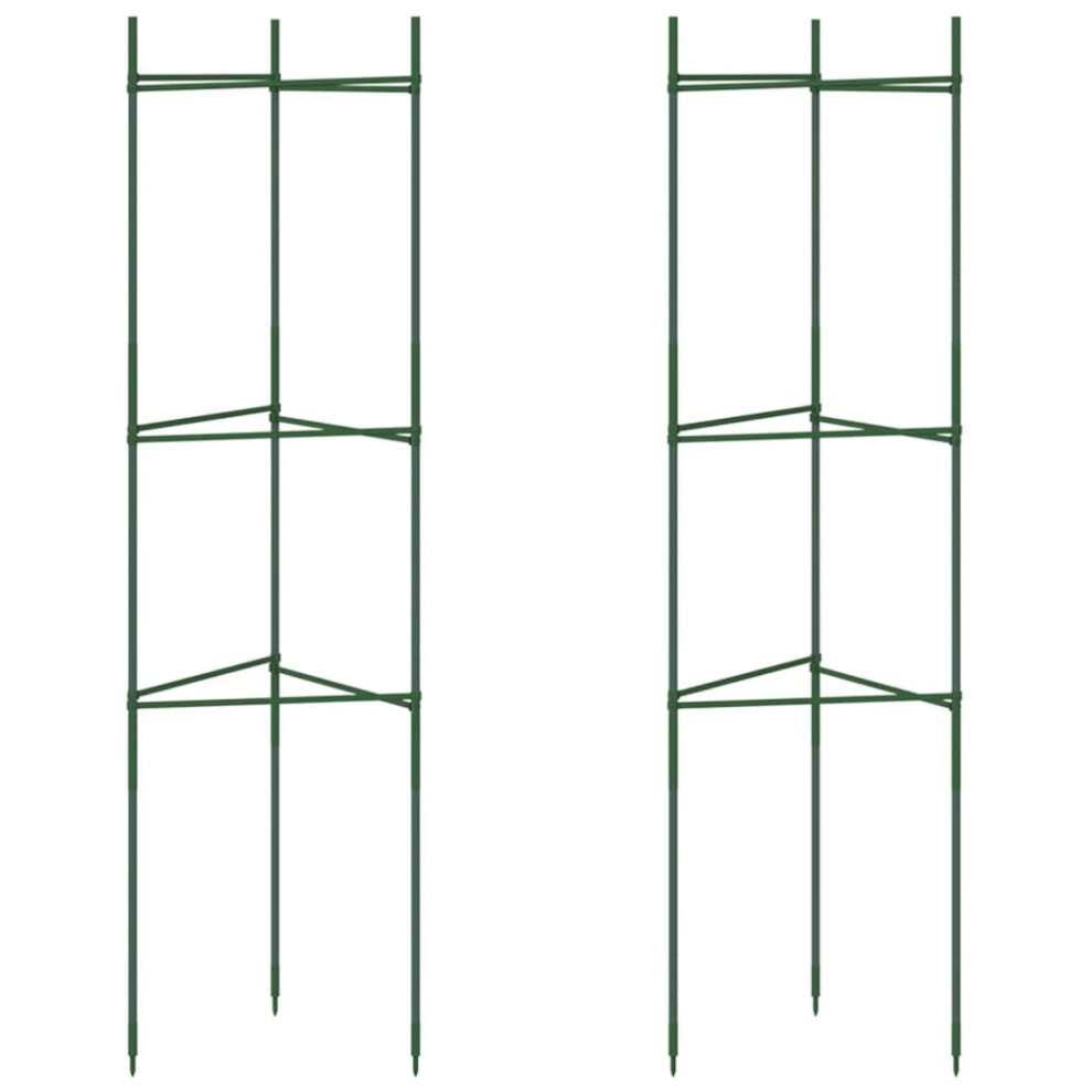 (without bag, 116 cm/ 2 pcs) vidaXL Tomato Cages Garden Climbing Plant Support Tomato Support Steel and PP