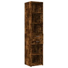 (smoked oak) vidaXL Highboard Sideboard Cabinet Storage Cupboard Black Engineered Wood