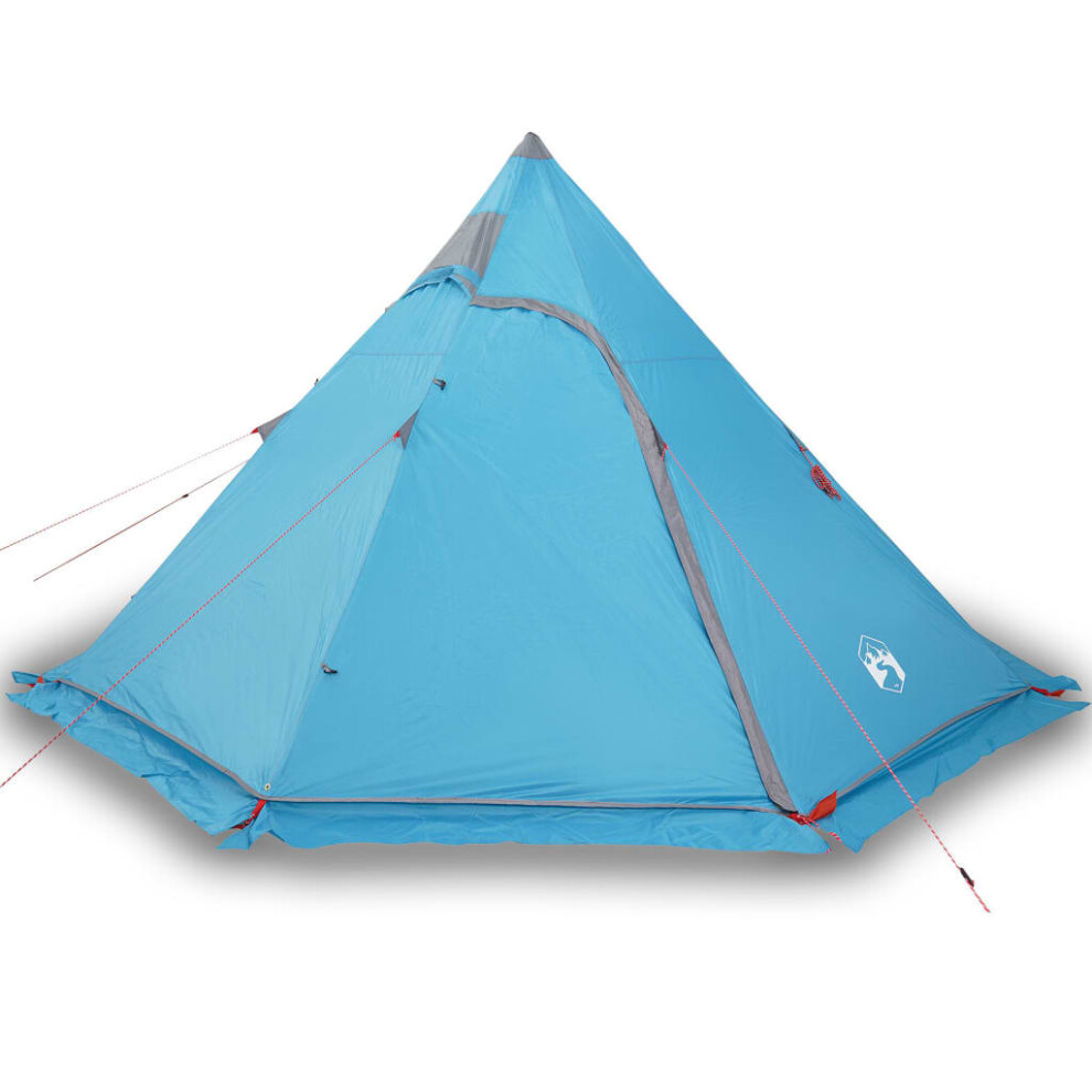 (blue) vidaXL Camping Tent Tipi 5-Person Patio Lightweight Tent Dome Tent Waterproof