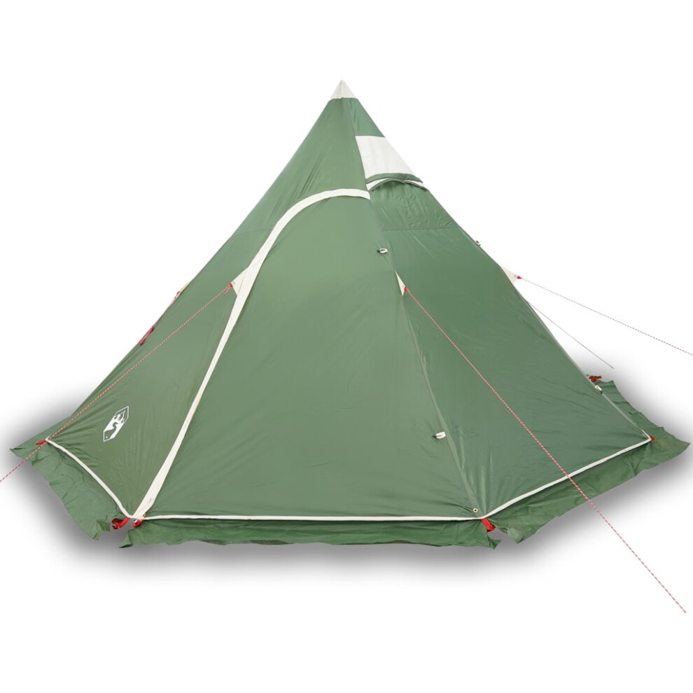 (green) vidaXL Camping Tent Tipi 5-Person Patio Lightweight Tent Dome Tent Waterproof