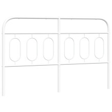 (140 cm) vidaXL Metal Headboard Bedroom Home Bed Header Bed Headboard White 140 cm
