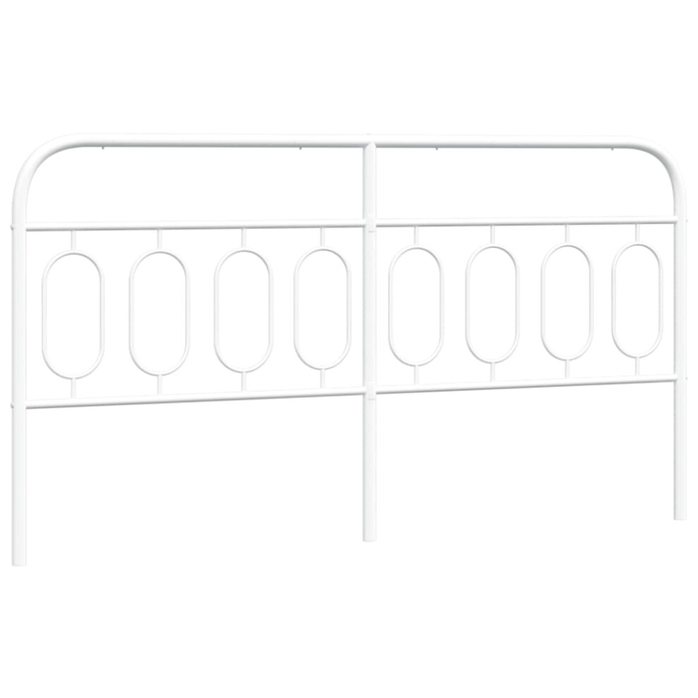 Vidaxl (183 Cm) Metal Headboard Bedroom Home Bed Header Bed Headboard White 140 Cm