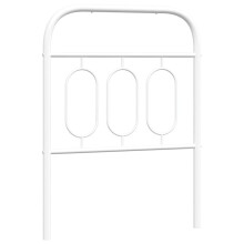 (75 cm) vidaXL Metal Headboard Bedroom Home Bed Header Bed Headboard White 140 cm