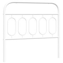 (100 cm) vidaXL Metal Headboard Bedroom Home Bed Header Bed Headboard White 140 cm