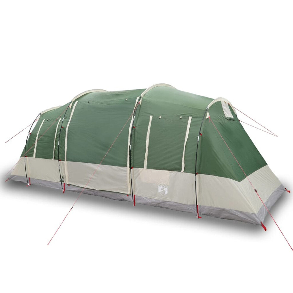 (green) vidaXL Family Tent Tunnel 6-Person Camping Tent Lightweight Tent Waterproof