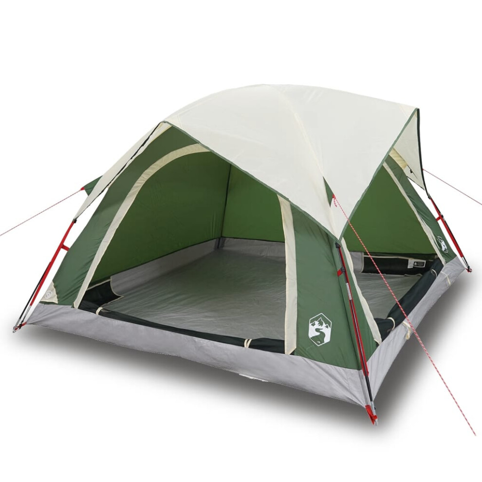 (green) vidaXL Camping Tent Cabin 4-Person Patio Lightweight Tent Dome Tent Waterproof