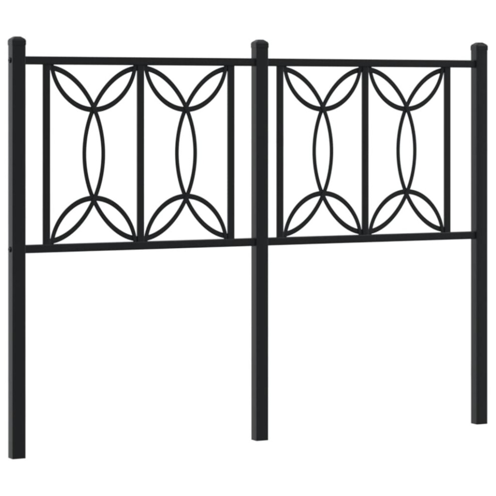 (black, 120 cm) vidaXL Metal Headboard Bedroom Home Decor Bed Header Bed Headboard White 80 cm