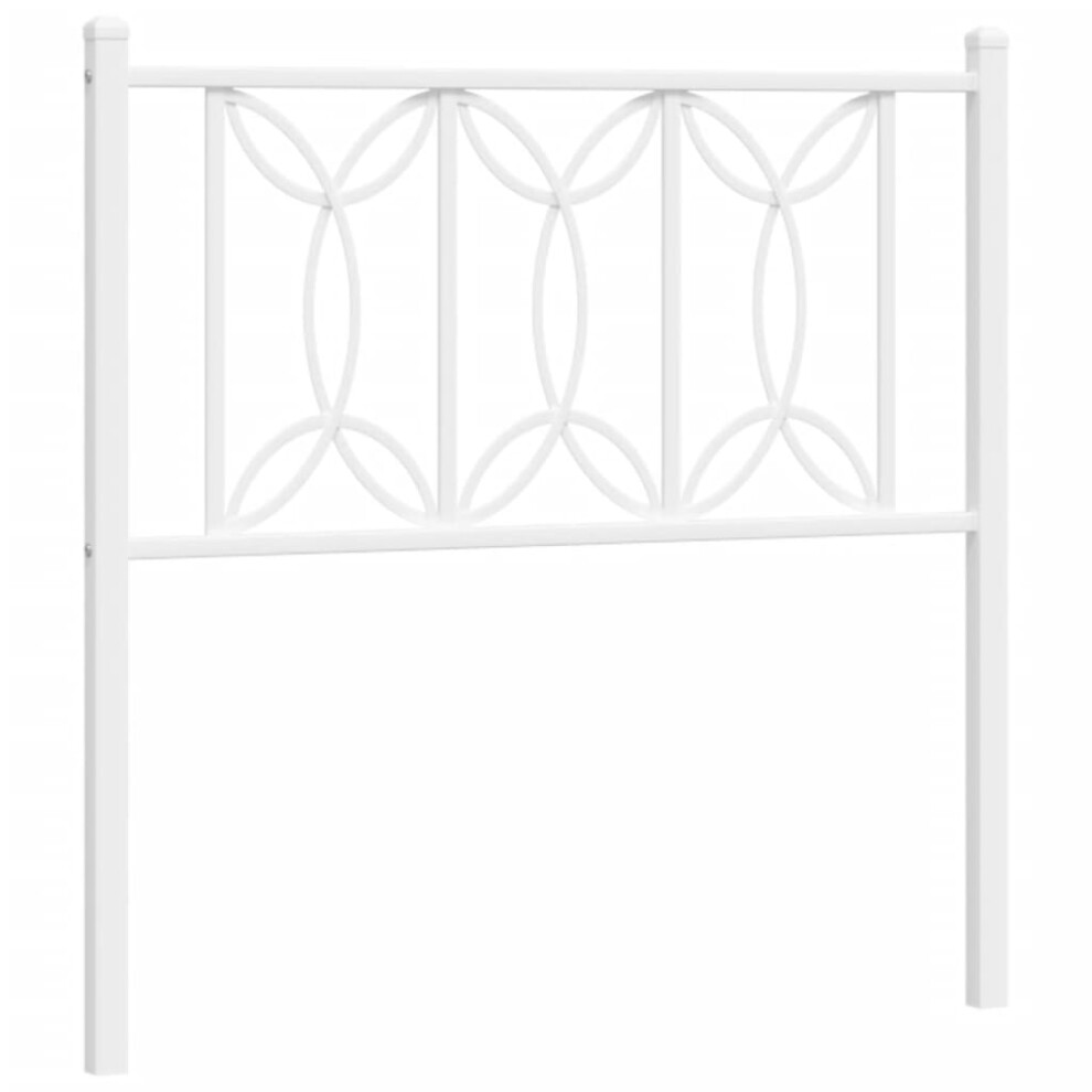 (white, 80 cm) vidaXL Metal Headboard Bedroom Home Decor Bed Header Bed Headboard White 80 cm