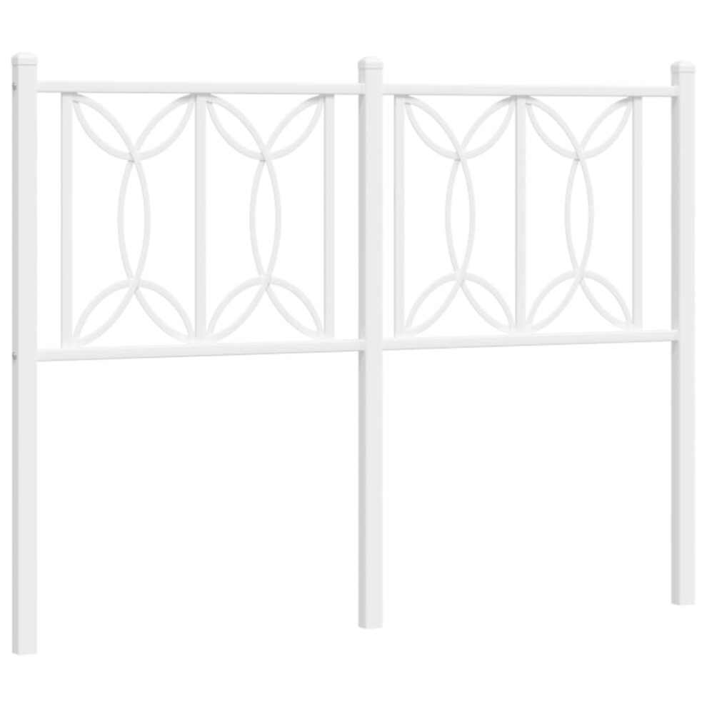 (white, 120 cm) vidaXL Metal Headboard Bedroom Home Decor Bed Header Bed Headboard White 80 Cm