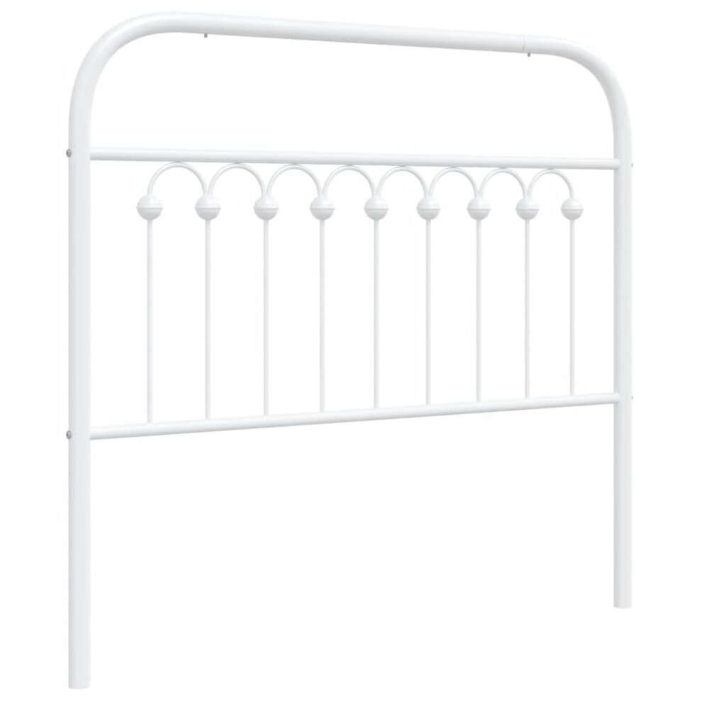 (white, 100 cm) vidaXL Metal Headboard Bedroom Home Bed Header Bed Headboard White 193 cm