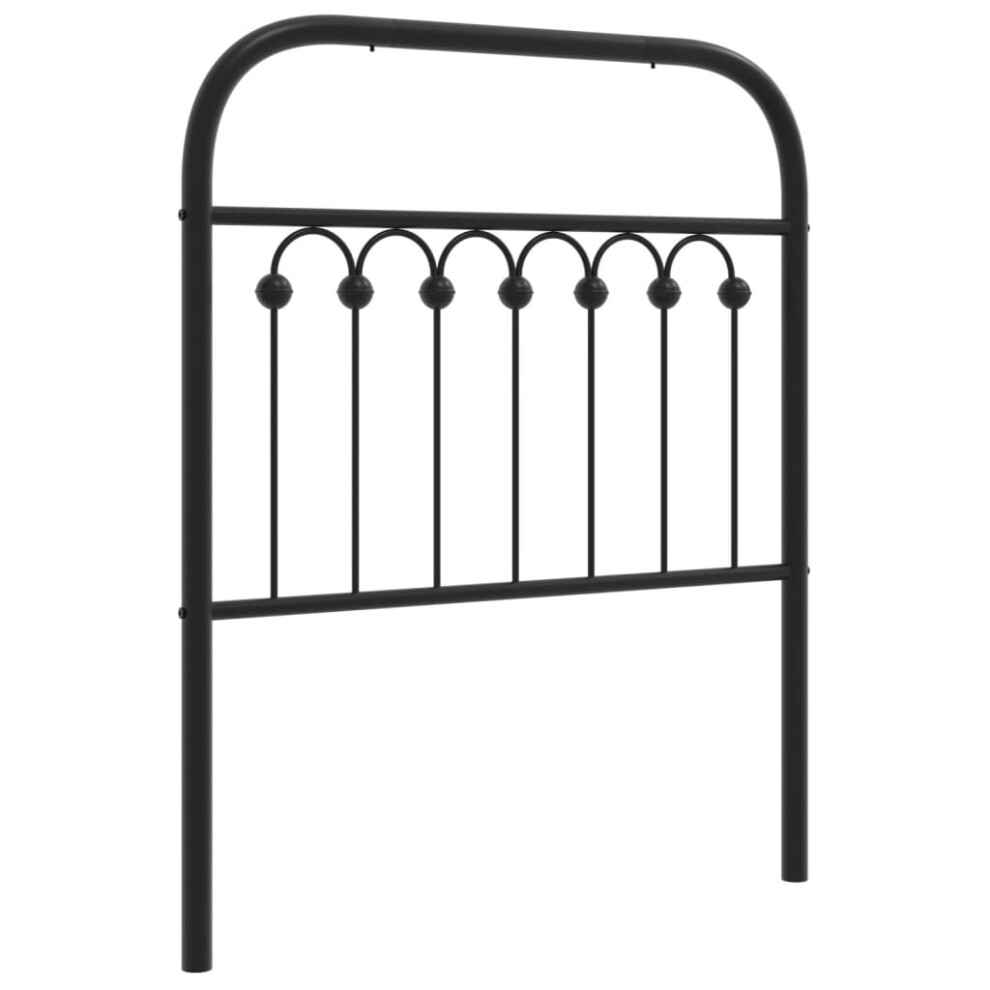 (black, 80 cm) vidaXL Metal Headboard Bedroom Home Bed Header Bed Headboard White 193 cm