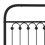 VidaXL vidaXL Ersatz-Kopfteil Metall Schwarz 75 cm 5