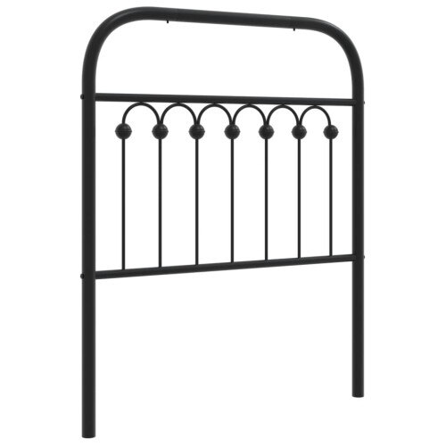 VidaXL vidaXL Ersatz-Kopfteil Metall Schwarz 75 cm 1