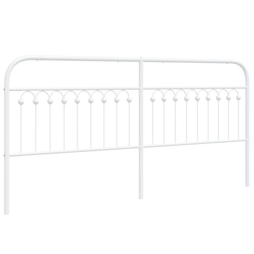 VidaXL vidaXL Ersatz-Kopfteil Metall Weiß 200 cm