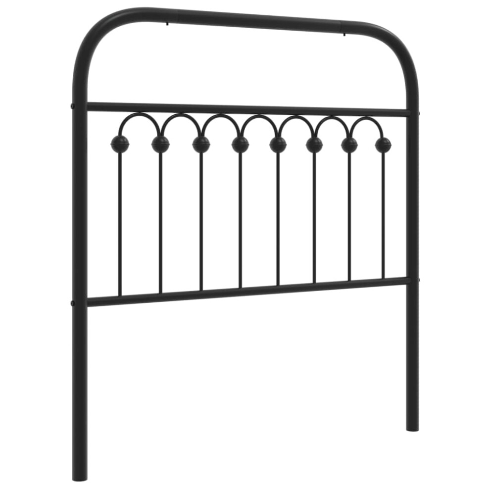 (black, 90 cm) vidaXL Metal Headboard Bedroom Home Bed Header Bed Headboard White 193 cm