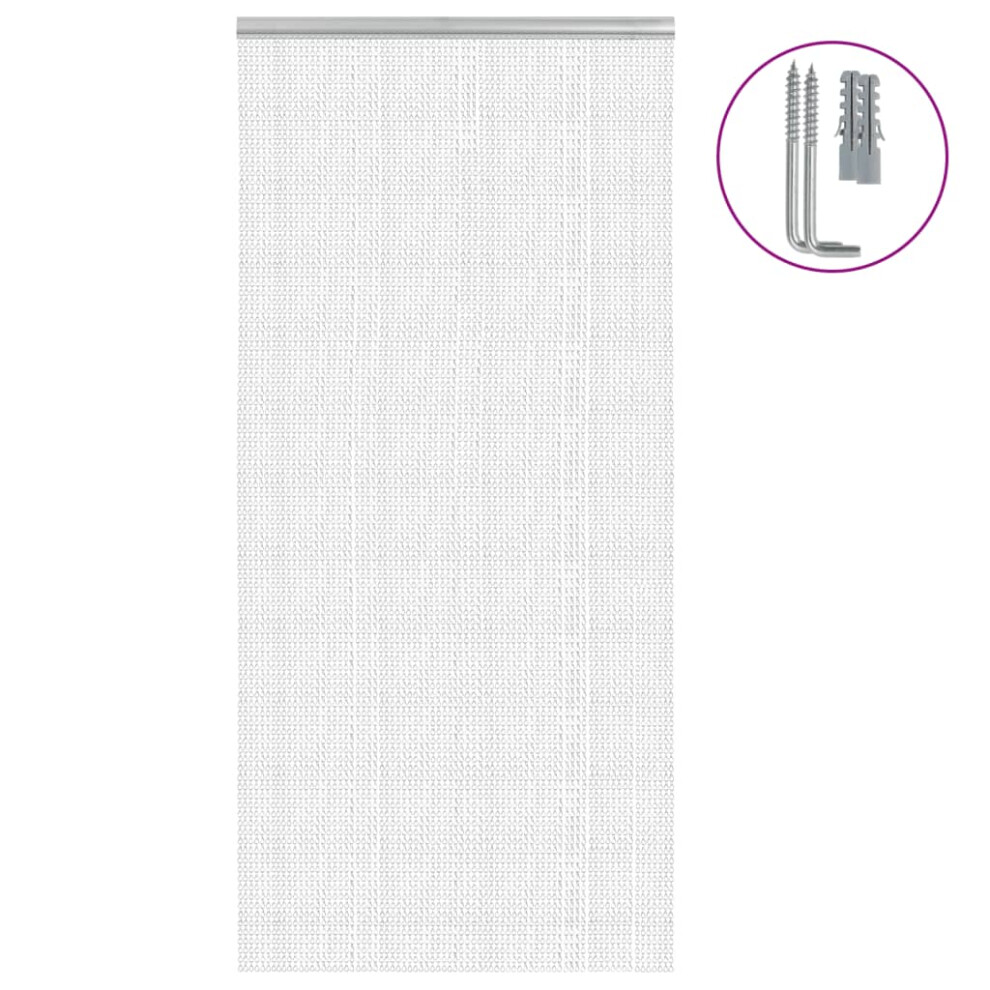 Vidaxl (100 X 212 Cm) Chain Door Fly Screen Chain Curtain Door Screen 90X220 Cm Aluminium
