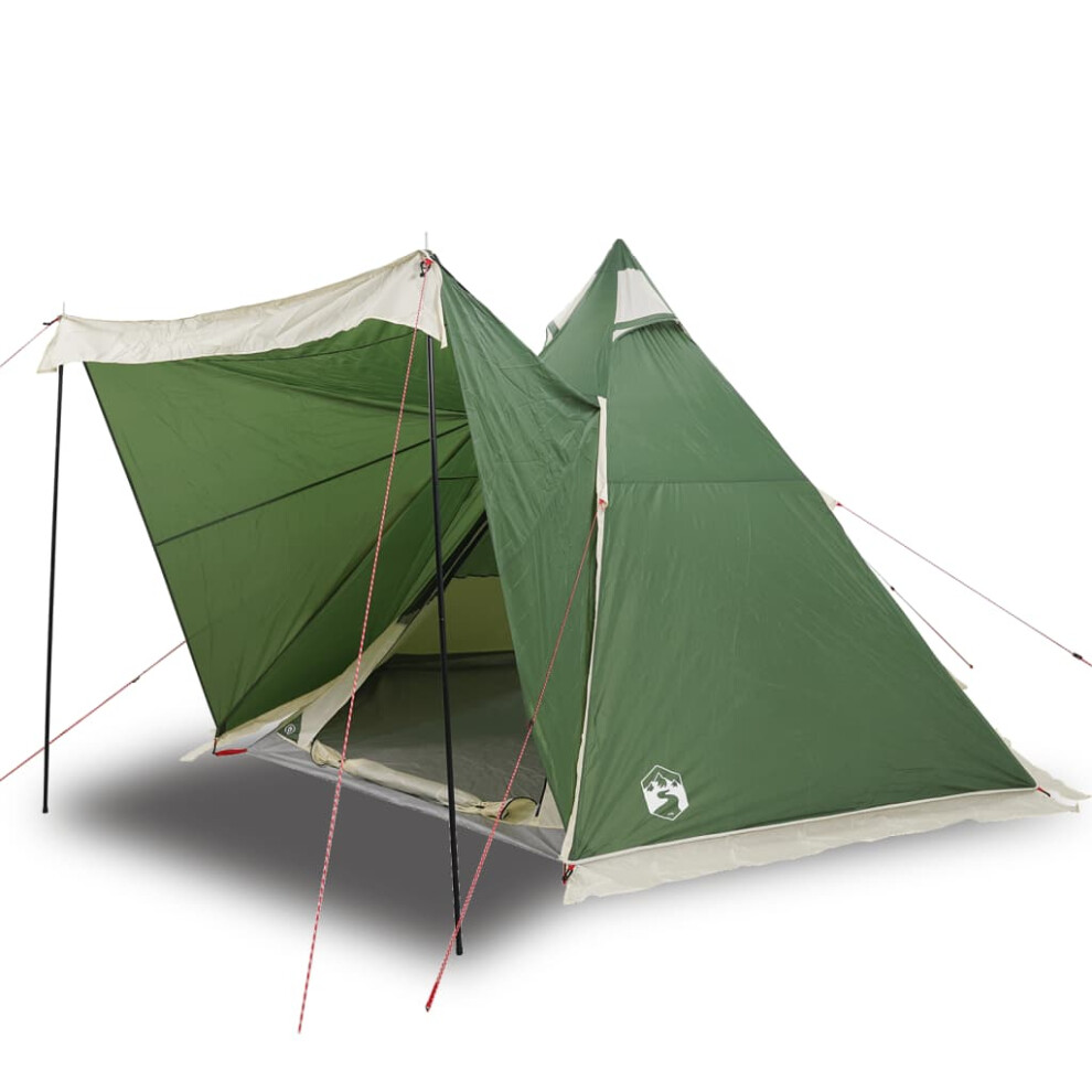 (green) vidaXL Family Tent Tipi 6-Person Camping Lightweight Tent Dome Tent Waterproof