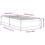 VidaXL (white, 90 x 190 cm) vidaXL Bed Frame Home Bed Base Bedstead Mattress Foundation Solid Wood Pine 4