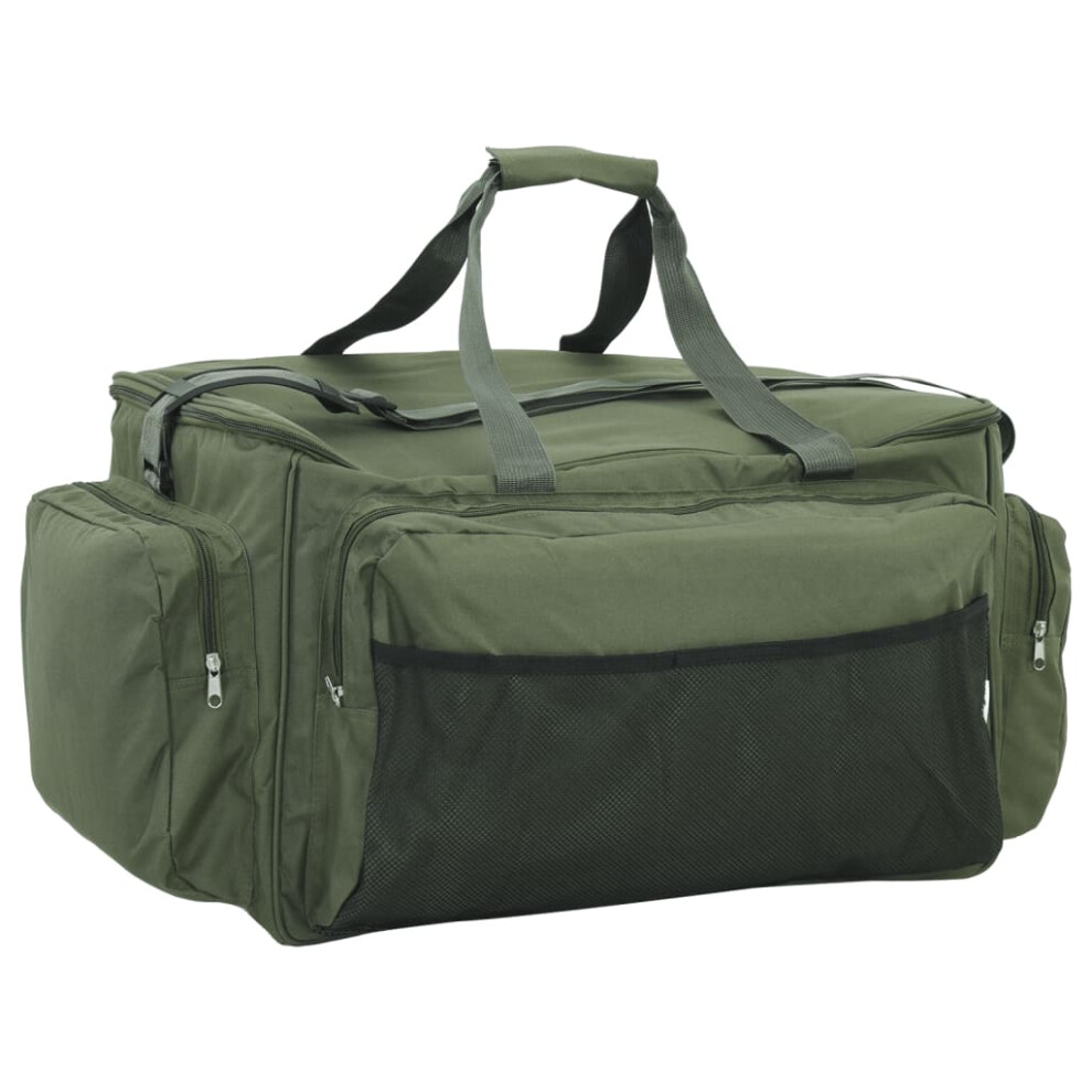 (dark green, 57 x 35 x 34 cm) vidaXL Fishing Bag Waterproof Sea Tackle Bag Fishing Backpack Oxford Fabric