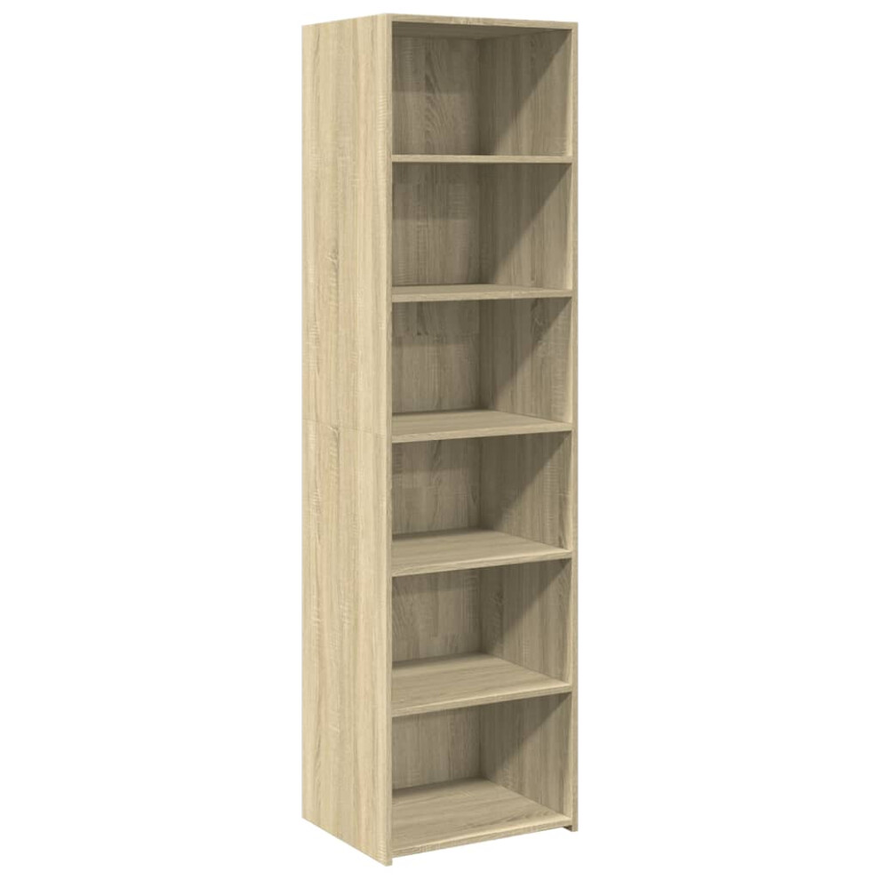 Vidaxl (Sonoma Oak) Highboard Sideboard Side Cabinet Cupboard Concrete Grey Engineered Wood