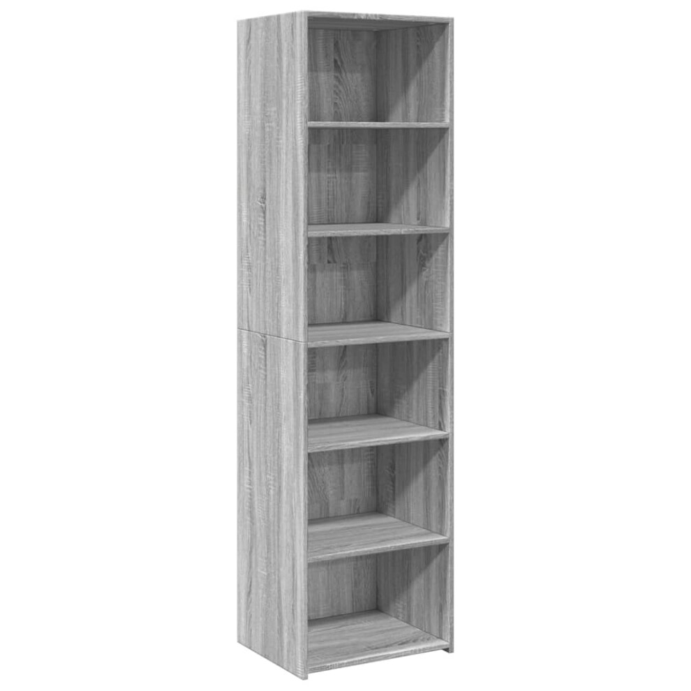 (grey sonoma) vidaXL Highboard Sideboard Side Cabinet Cupboard Concrete Grey Engineered Wood