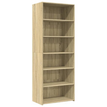 (sonoma oak) vidaXL Highboard Sideboard Cabinet Storage Cupboard Black Engineered Wood