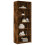 VidaXL (smoked oak) vidaXL Highboard Sideboard Cabinet Storage Cupboard Black Engineered Wood 3