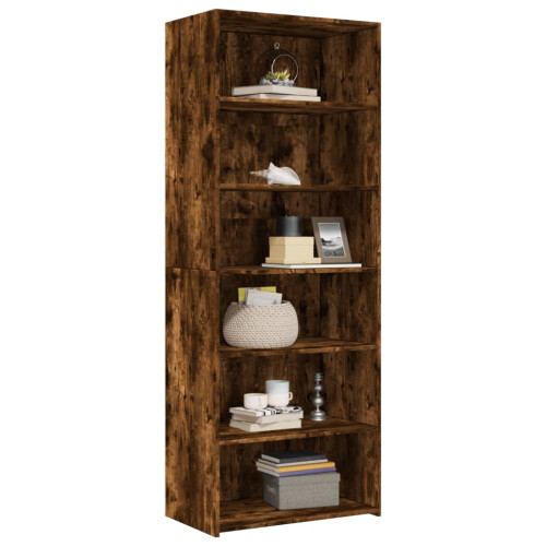 VidaXL (smoked oak) vidaXL Highboard Sideboard Cabinet Storage Cupboard Black Engineered Wood 2