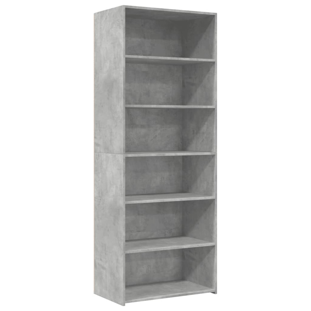 (concrete grey) vidaXL Highboard Sideboard Cabinet Storage Cupboard Black Engineered Wood