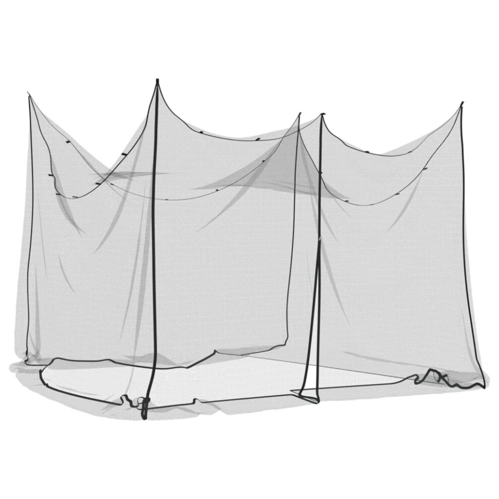 (black) vidaXL Mosquito Net for Indoor Outdoor Mosquito Mesh Netting 156 Mesh White