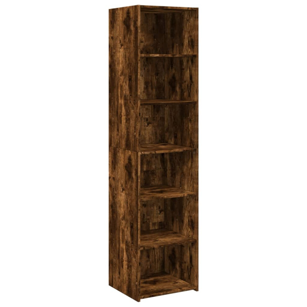 (smoked oak) vidaXL Highboard Sideboard Side Cabinet Storage Cupboard Black Engineered Wood