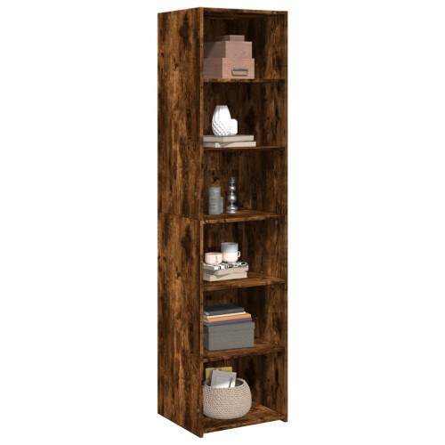 VidaXL (smoked oak) vidaXL Highboard Sideboard Side Cabinet Storage Cupboard Black Engineered Wood 2