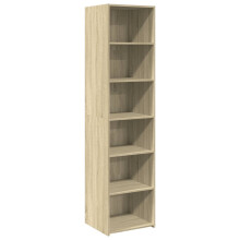 (sonoma oak) vidaXL Highboard Sideboard Side Cabinet Storage Cupboard Black Engineered Wood