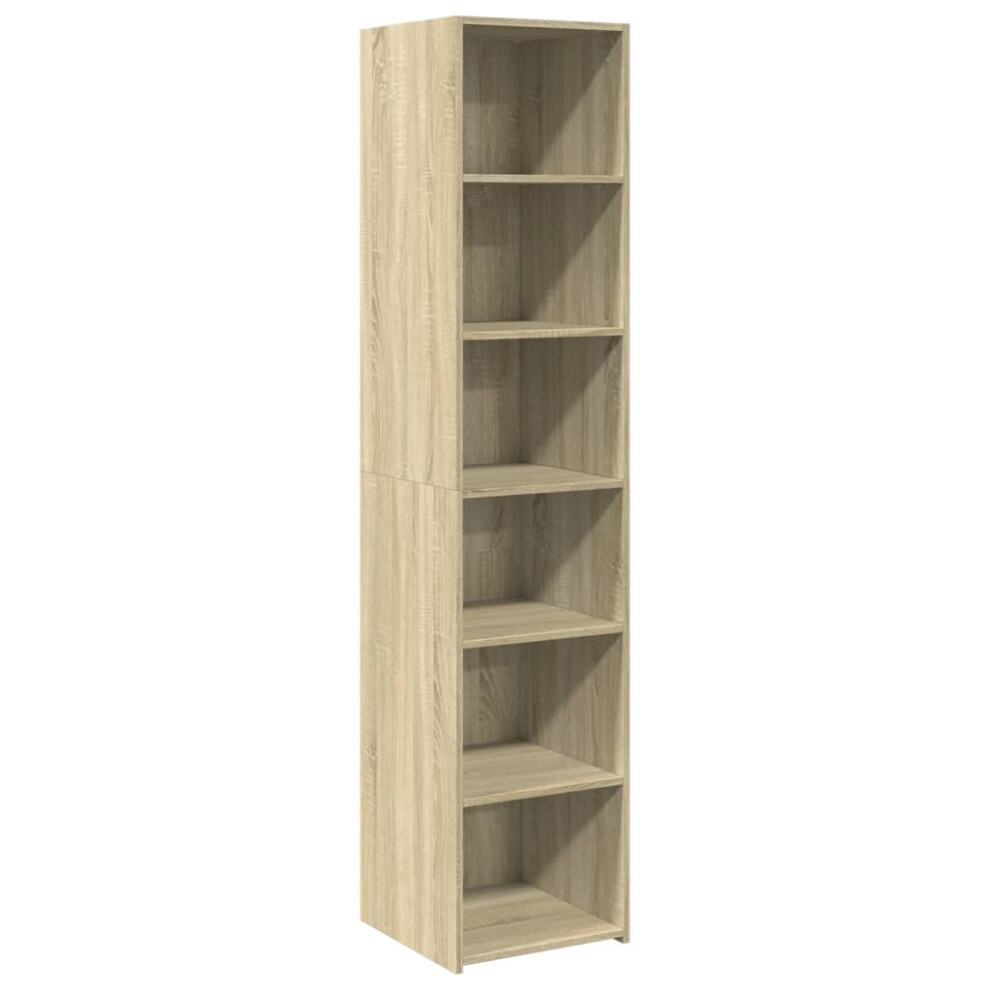 Vidaxl (Sonoma Oak) Highboard Sideboard Side Cabinet Cupboard Concrete Grey Engineered Wood