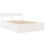 VidaXL (white, 120 x 190 cm) vidaXL Bed Frame with Drawers Bed Base Mattress Foundation Solid Wood Pine 3
