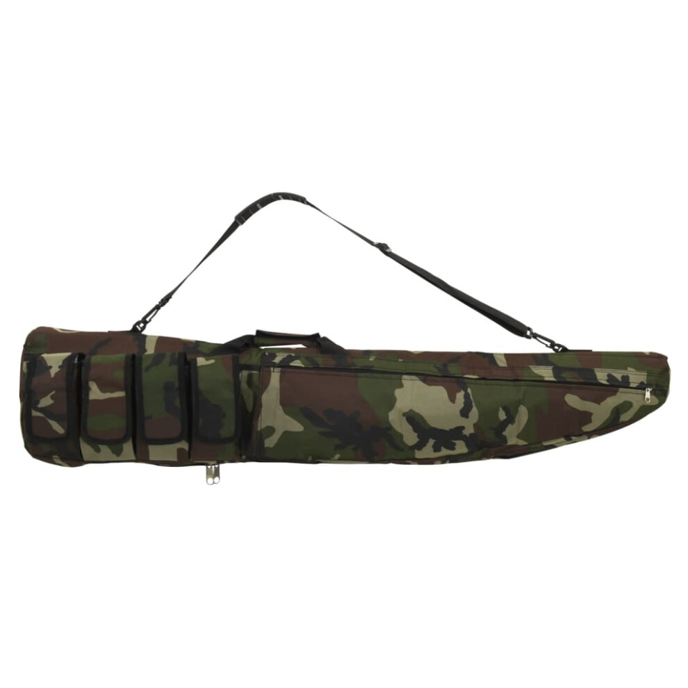 (camouflage, 120 x 25 x 7 cm) vidaXL Rifle Bag with Shoulder Strap Portable Gun Bag Gun Case Oxford Fabric