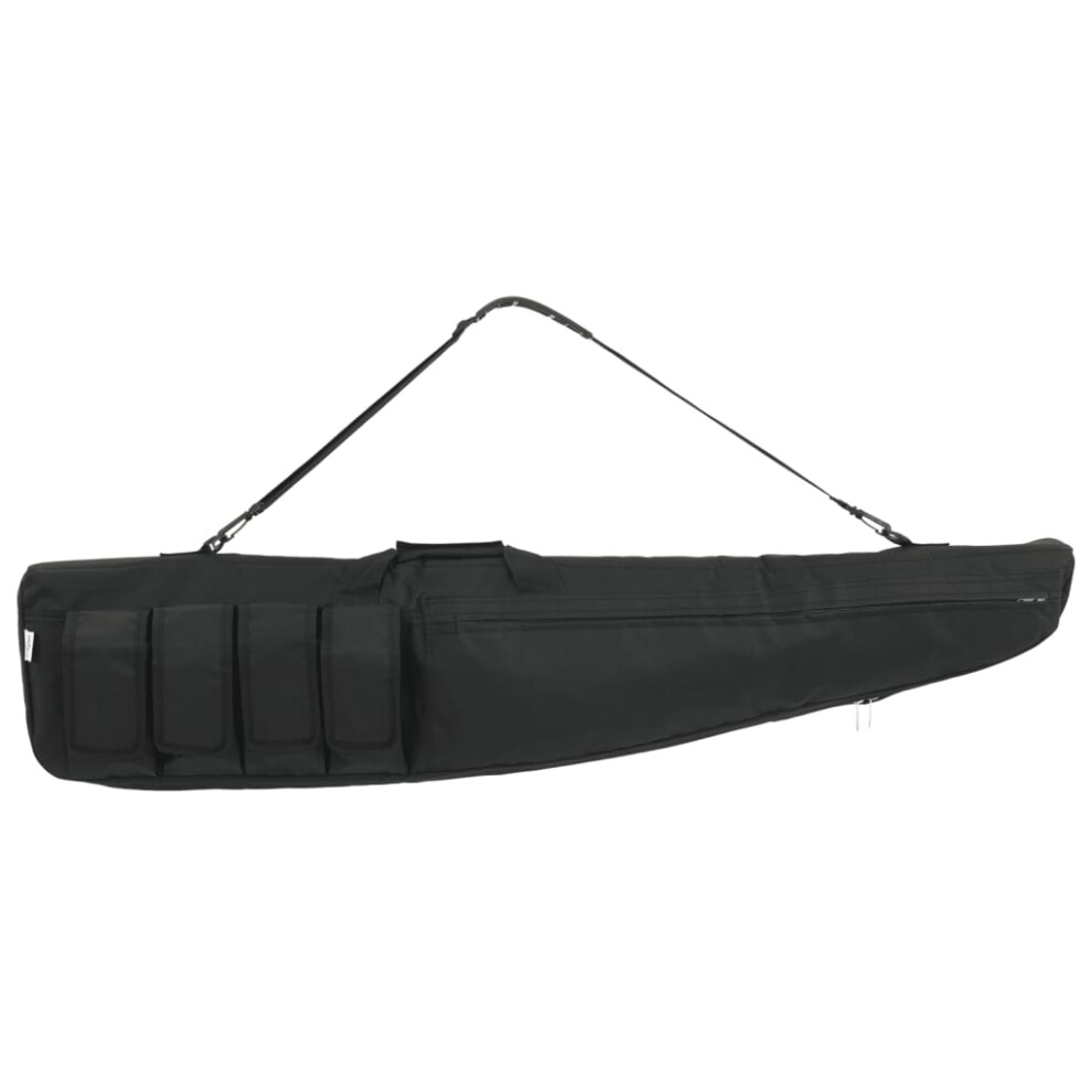 (black, 120 x 25 x 7 cm) vidaXL Rifle Bag with Shoulder Strap Portable Gun Bag Gun Case Oxford Fabric