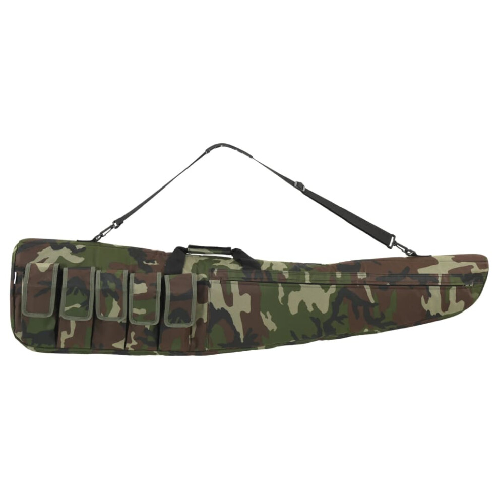 (camouflage, 135 x 30 x 7 cm) vidaXL Rifle Bag with Shoulder Strap Portable Gun Bag Gun Case Oxford Fabric