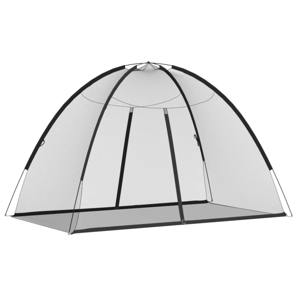 Vidaxl (, 200 X 120 X 130 Cm) Mosquito Net Mongolia With Doors Mosquito Mesh Bug Netting 220 Mesh Black