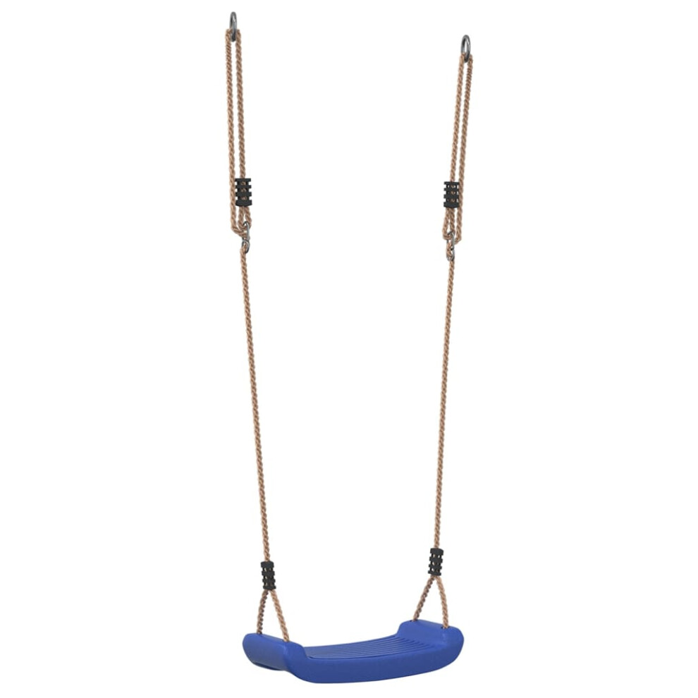 Vidaxl (Blue) Outdoor Swing Seat For Kids Single With Adjustable Rope Tree Swing Red