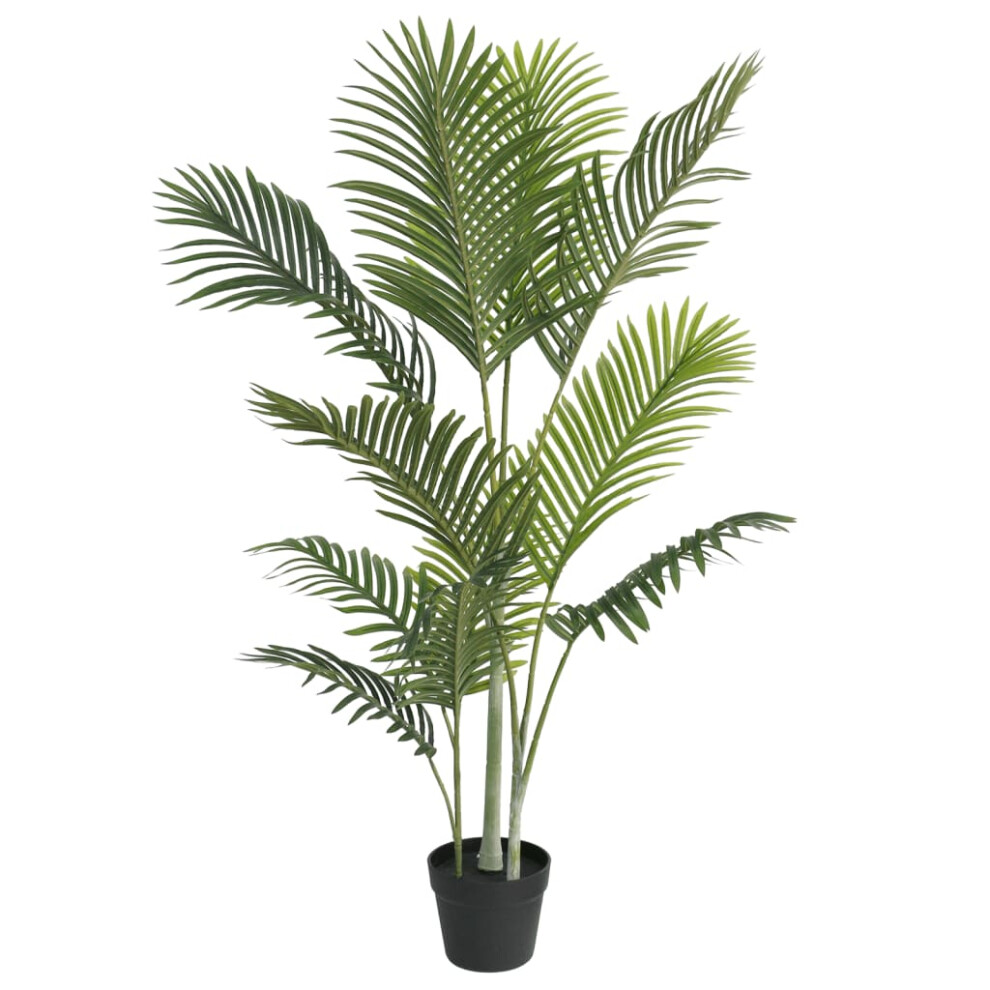 (120 cm) vidaXL Artificial Palm Tree Fake Plant Fake Tree Artificial Plant Green PP