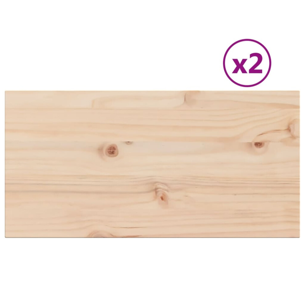 (60 x 30 x 1,7 cm/ 2 pcs) vidaXL Table Tops Replacement Dining Table Top Rectangular Solid Wood Pine