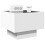 VidaXL (white) vidaXL Bedside Table with Infinity LED Nightstand Bed Table Bedside Cabinet 5