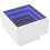 VidaXL (white) vidaXL Bedside Table with Infinity LED Nightstand Bed Table Bedside Cabinet 3