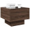 VidaXL (brown oak) vidaXL Bedside Table with Infinity LED Nightstand Bed Table Bedside Cabinet 5